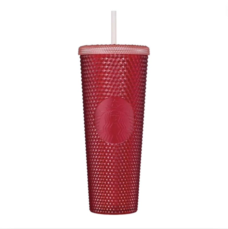2021 Starbucks Korea Holy Red Bling Stud Coldcup 710ml