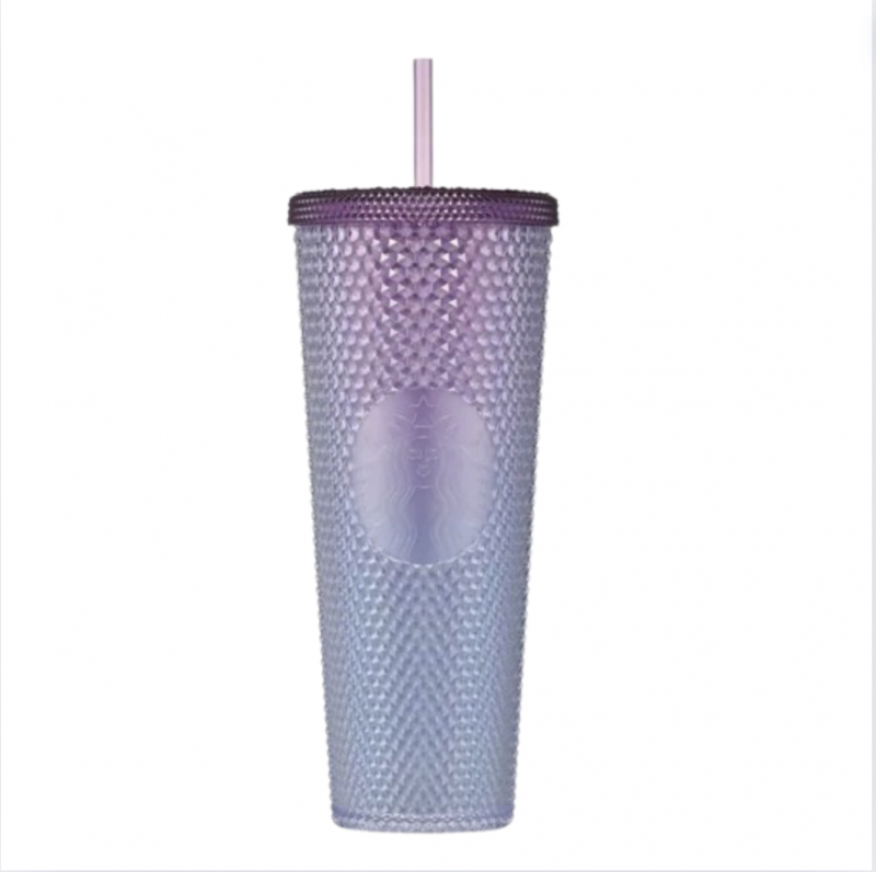 2022 Starbucks Korea Cherry Blossoms Purplebeam Stud Coldcup 710ml