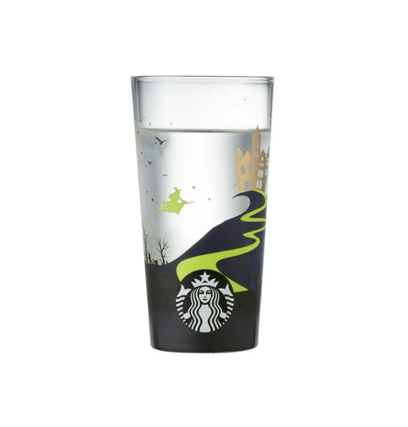 2021 Starbucks Korea Magic Halloween Gold Castle Xion Glass 580ml