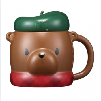 2021 Starbucks Korea X-mas Brown Bear Mug 355ml