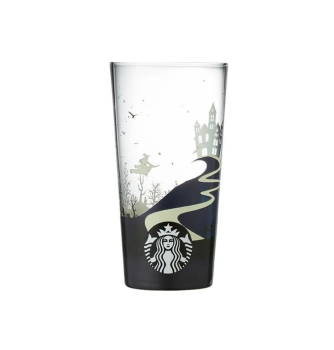 2021 Starbucks Korea Magic Halloween Gold Castle Xion Glass 580ml